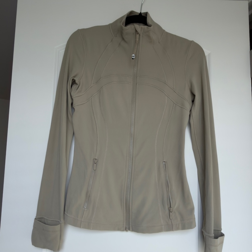 Lululemon sheer oak set with full length define jacket and align leggings